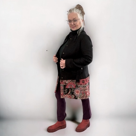 Desigual Convertible Wool Tapestry Coat Like New! - Picture 4 of 16